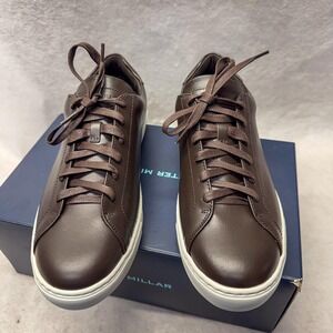 Peter Millar Vantage Lite Shoes Mens Sz 11 Brown Leather Casual MZ2AXP54 NEW